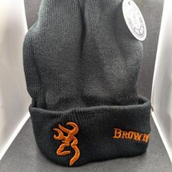 Bonnet broderie BROWNING noir/logo orange