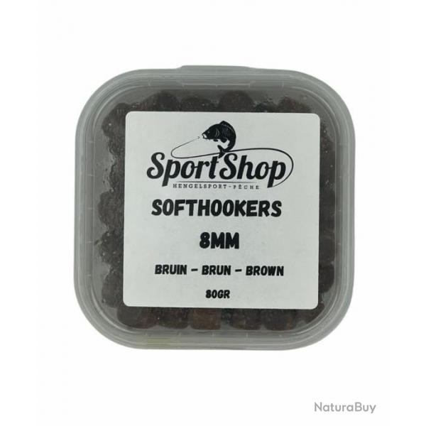 SPORTSHOP PELLETS D'ESCHAGES SOFTHOOKERS BRUN 80GR 8mm