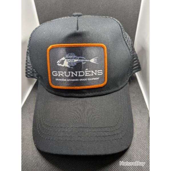 Casquette pche brod GRUNDENS / GAGE / NOIR