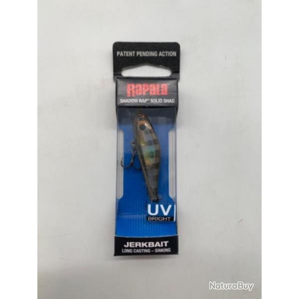 Leurre Jerkbait Rapala Shadow rap solid shap 5,5 gr gris