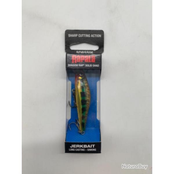 Leurre Jerkbait Rapala Shadow rap solid shap 7 gr vert