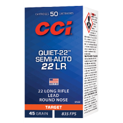 Balles CCI Quiet-22 Semi auto - Cal. 22 LR - Par 1