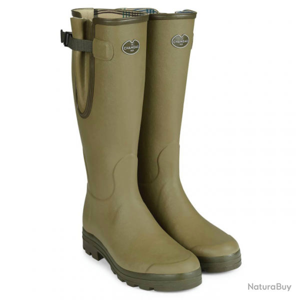 Bottes Le Chameau Vierzon - doubles jersey - Vert clair / 43