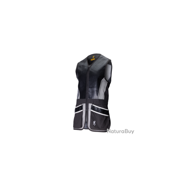 Gilet de tir Browning Pro Sport Leather - L / Gris