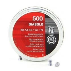 Plombs Geco diabolo 0.45g - Par 500 - Cal. 4.5