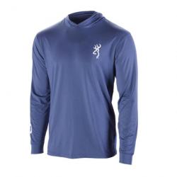 Tee-shirt manches longues Teamspirit Browning - Bleu indigo S - S