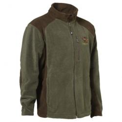 Veste polaire Percussion Col brodée - Vert / 3XL