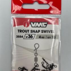 Émerillons VMC trout snap swivel n36