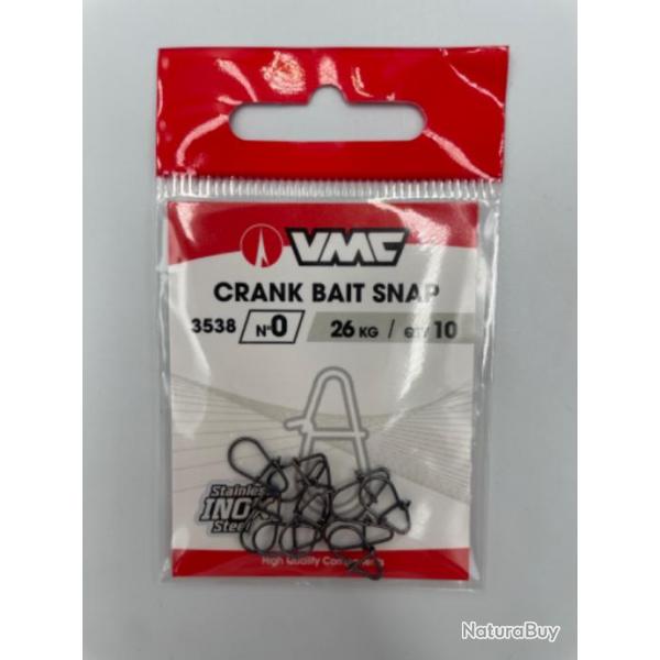 Agrafes VMC Crank bait snap n0