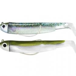 Kit Leurre Souple Arme Fiiish Double Combo Black Minnow 70 + Tete Plombee Shore