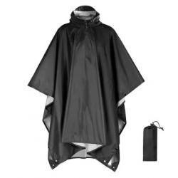 Poncho de pluie noir