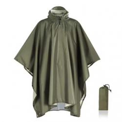 Poncho de pluie kaki