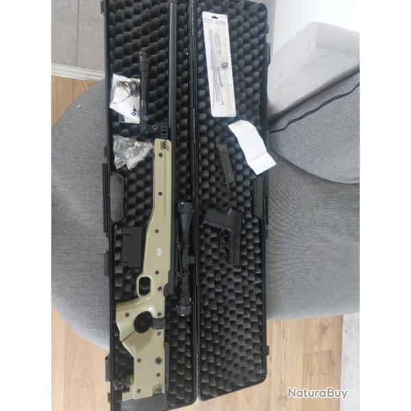 Vend replique airsoft , fusil sniper Mauser SR Folding