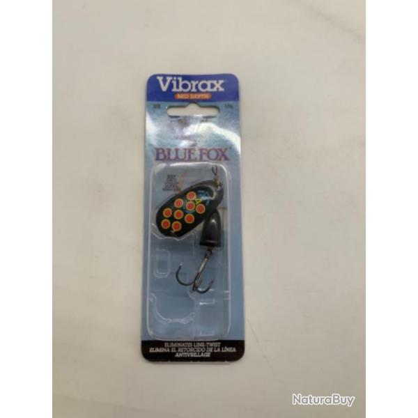 Cuillre tournante Vibrax blue Fox 10 gr noir