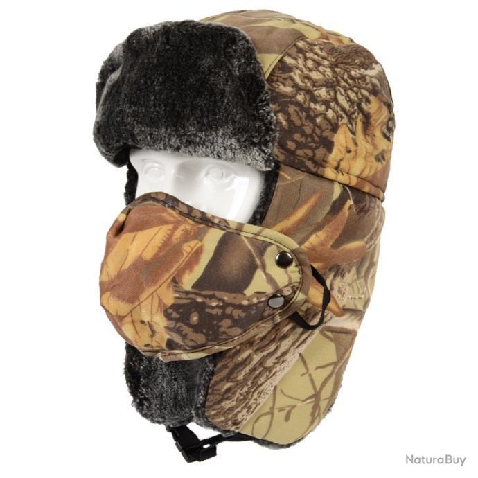 Bonnet (beanie) Camouflage Doublé Polaire IBerryNY - Taille Unique, Vert, Neuf Avec étiquette
