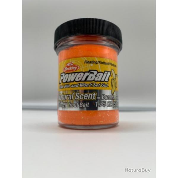 Pte  truite Berkley powerbait orange banane