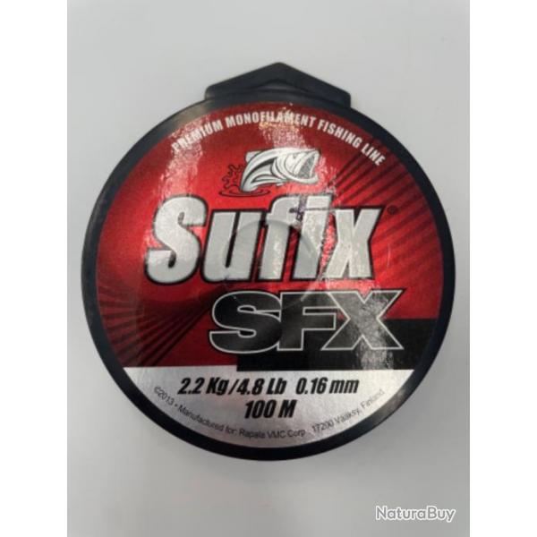 Nylon Sufix SFX 0,16mm 100m