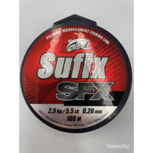 Nylon Sufix SFX 0,20mm 100m