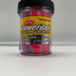 Pâte à truite Berkley powerbait rose violet glitter