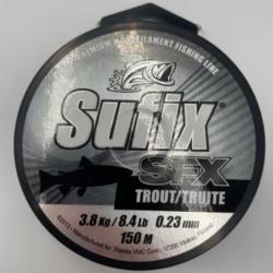 Nylon Sufix SFX spécial truite  0,23mm 150m