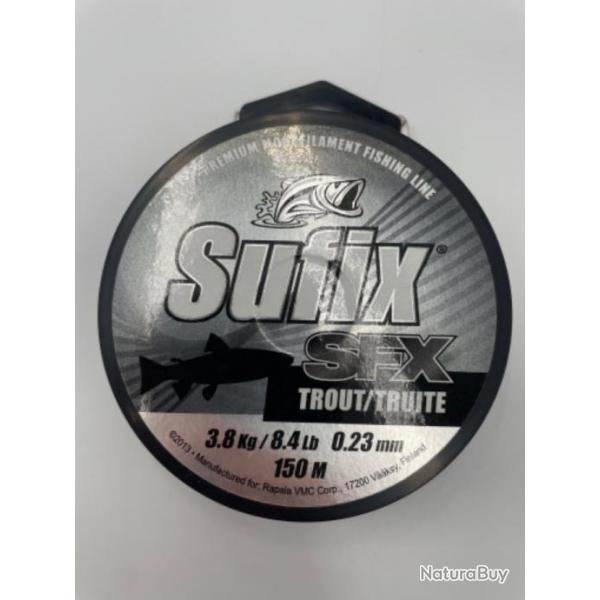 Nylon Sufix SFX spcial truite  0,23mm 150m