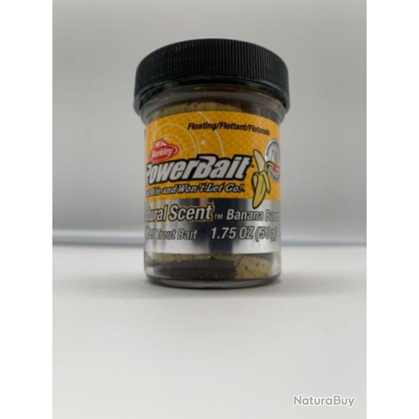 Pte  truite Berkley powerbait marron banane