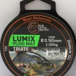 FIL DELACOSTE LUMIX FLUO MAT VERT 100M 0.165mm - 2.30kg