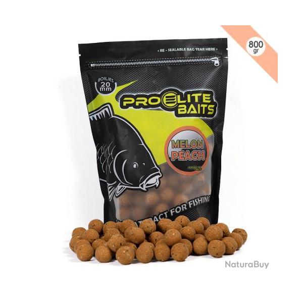 Bouillettes Pro Elite Baits Melon & Peach 20mm 800g