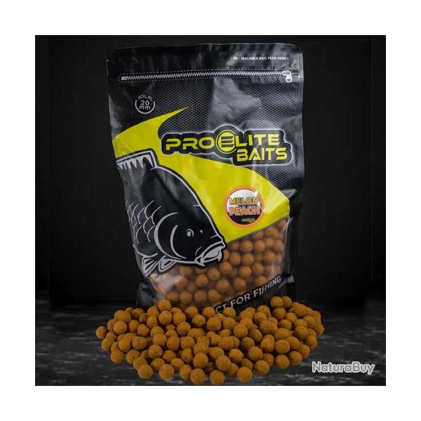 Bouillettes Pro Elite Baits Melon & Peach 20mm 2.5kg