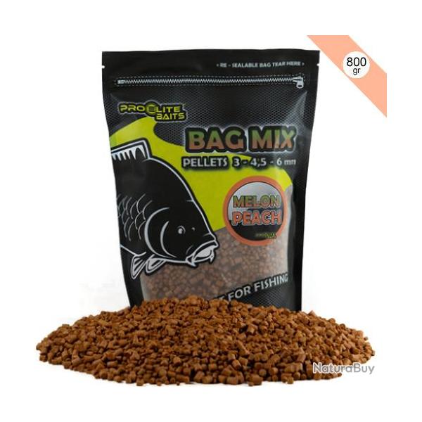 Pellets Pro Elite Baits Melon & Peach Mixed 800g