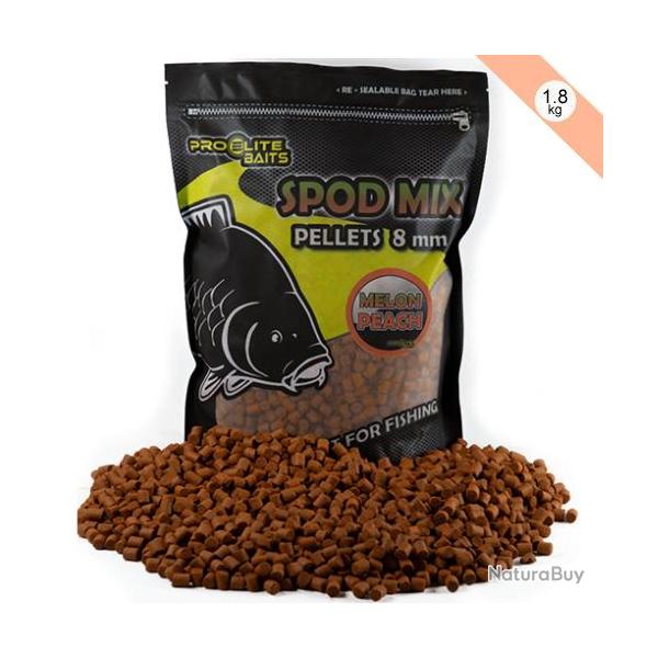 Pellets Pro Elite Baits Melon & Peach Spod Mix 8mm 1.8kg