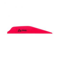 Plume de flèche Plastique BOHNING ALPHA (par 100) - Rose Fluo