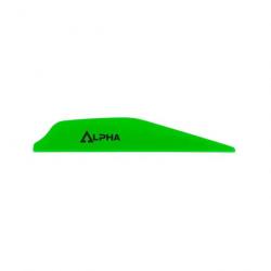 Plume de flèche Plastique BOHNING ALPHA (par 100) - Neon Vert