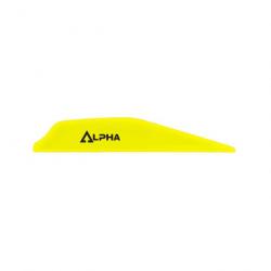 Plume de flèche Plastique BOHNING ALPHA (par 100) - Jaune Fluo