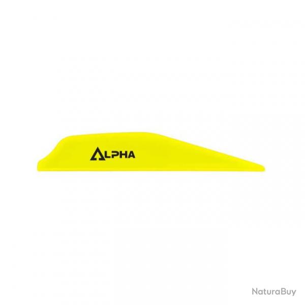 Plume de flche Plastique BOHNING ALPHA (par 100) - Jaune Fluo