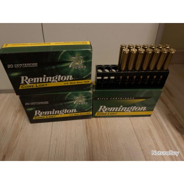 74 Balles 270 win Remington Core Lokt