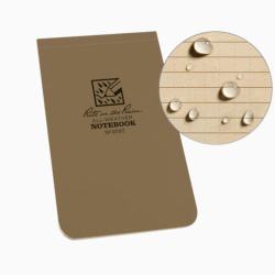 Calepin Imperm&eacute;able 8x13 Top Bound Tan