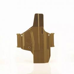 Holster Rigide Morf X3 Glock 19 Ambidextre Tan