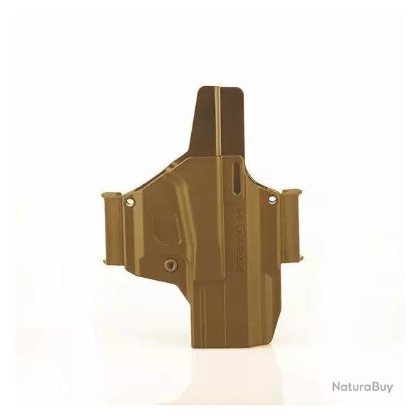 Holster Rigide Morf X3 Glock 19 Ambidextre Tan