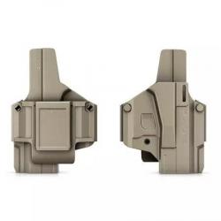 Holster Rigide Morf X3 Glock 26 Ambidextre Tan