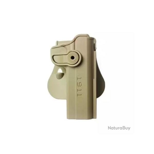 Holster Rigide LV2 Colt 1911 Variants Droitier Tan