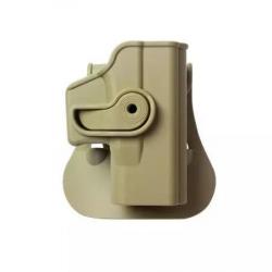 Holster Rigide LV2 Glock 23/26/27/28/33/36 Gen3/4 Droitier Tan