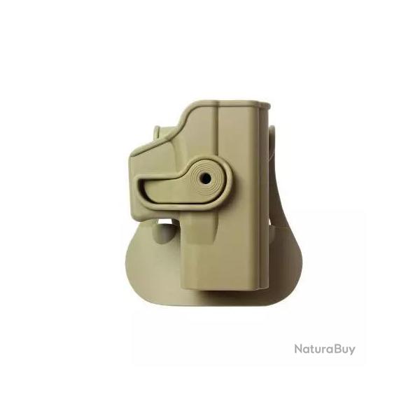 Holster Rigide LV2 Glock 23/26/27/28/33/36 Gen3/4 Droitier Tan