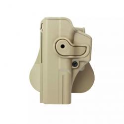 Holster rigide LV2 Glock 17/22/28/31 Gen4/5 gaucher Tan