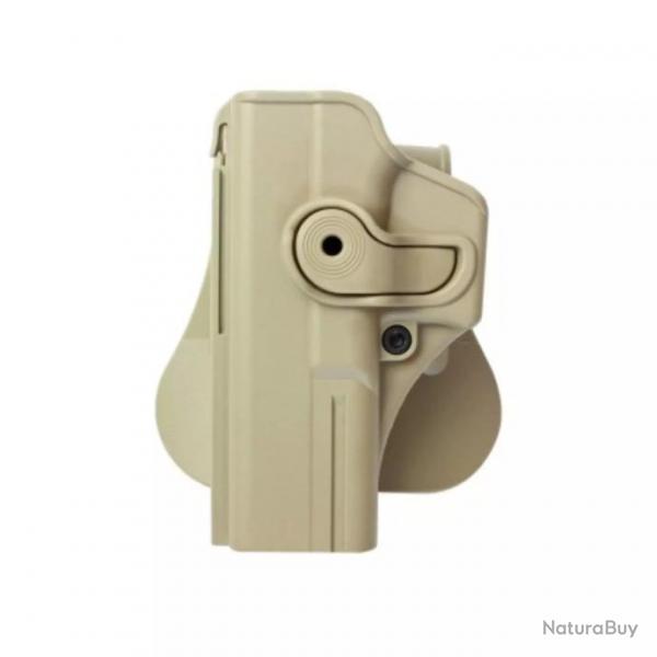 Holster rigide LV2 Glock 17/22/28/31 Gen4/5 gaucher Tan