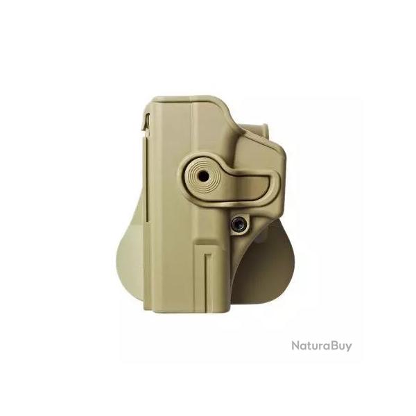 Holster Rigide LV2 Glock 19/19X/23/25/28/32/45 Gen4/5 Gaucher Tan