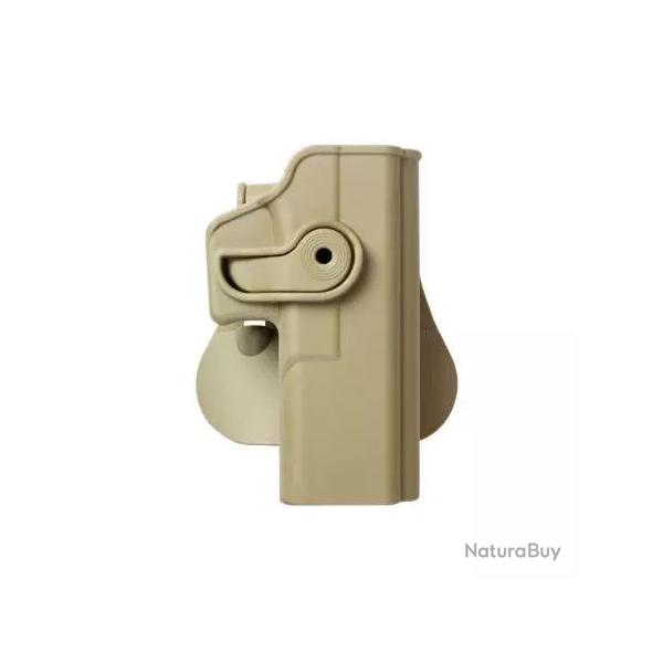 Holster Rigide LV2 Glock 20/21/28/30/37/38/41 Gen 4 Droitier Tan