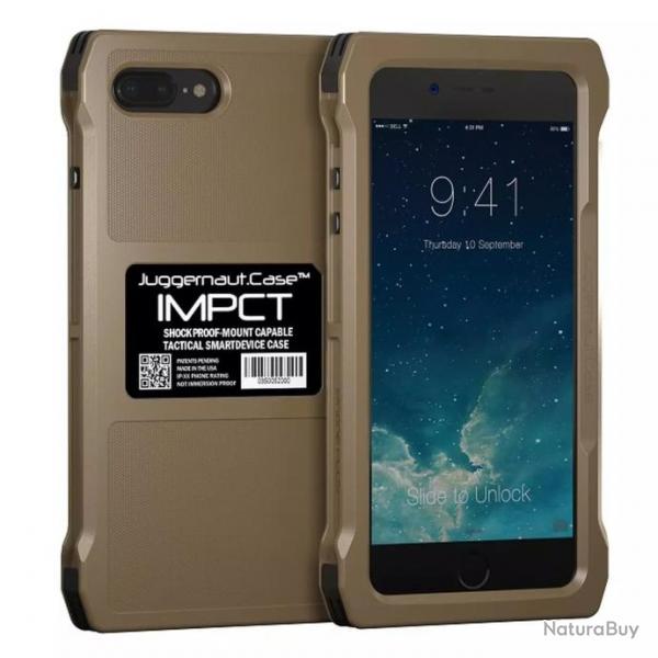 Coque Tlphone IMPCT(TM) pour iPhone 7 & 8+ Flat Dark Earth