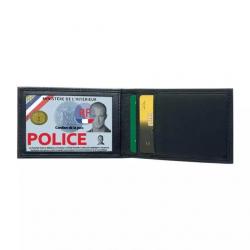 Porte-cartes Mini 2 Volets Horizontal Noir