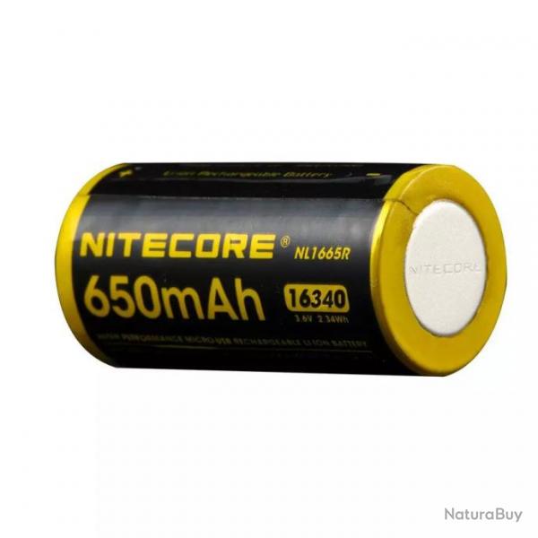 Batterie NL1665R 16340 650mAh 3.6V RCR123A USB